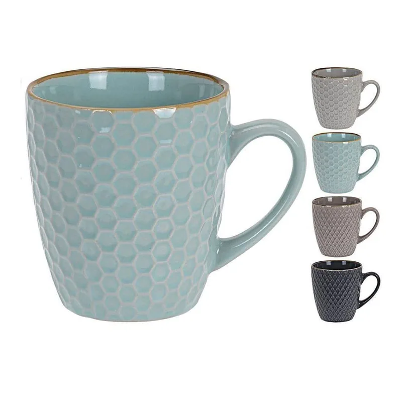 Excellent Houseware SET 4 tazas café 200ml colores surtidos - 1 unidad