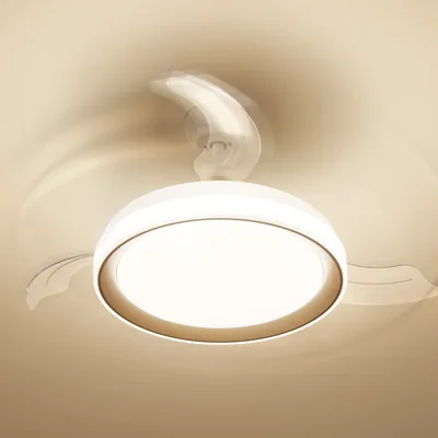 Philips Bliss ventilador de techo con luz LED 28W blanco y dorado – foto 5
