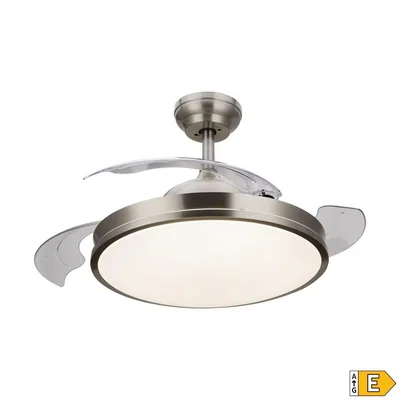 Philips Atlas ventilador de techo con luz LED 28W níquel – foto 2