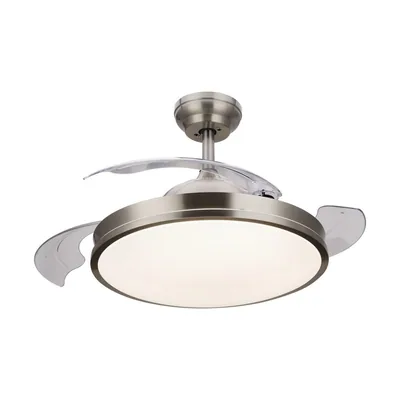 Philips Atlas ventilador de techo con luz LED 28W níquel – foto 3