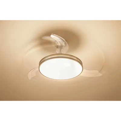 Philips Atlas ventilador de techo con luz LED 28W níquel – foto 5