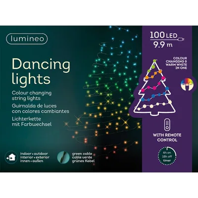Lumineo 72237 Guirnalda LED danzante con mando multicolor – foto 1