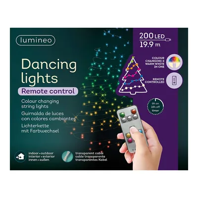 Kaemingk Guirnalda LED danzante con mando 24,9m 200L IP44 – foto 2