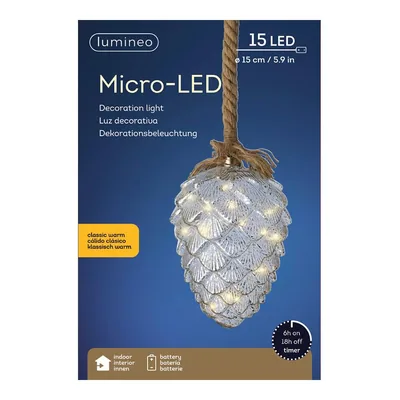 Kaemingk Piña microled Ø15X21CM 15 leds - 1 unidad – foto 4
