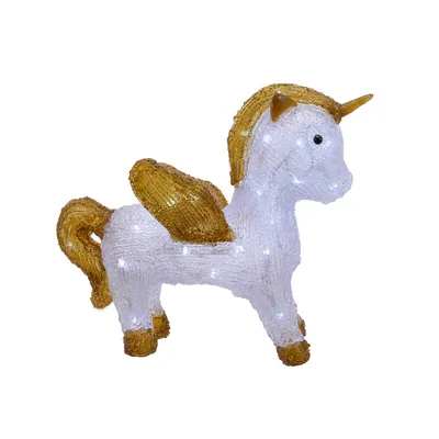 Lumineo 72238 Figura unicornio LED acrílico exterior multicolor