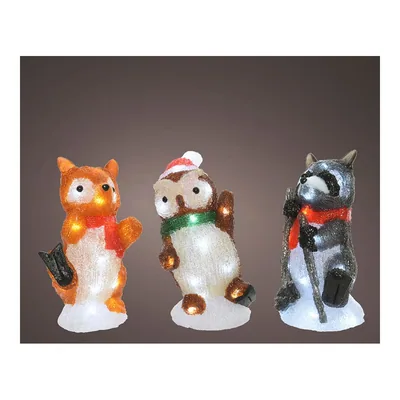 Lumineo Figura de animal acrílica LED exterior 13x10x24cm 20 leds – foto 1