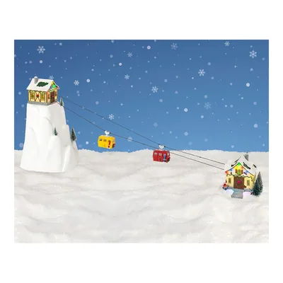  Escena navideña Aventuras en la Nieve, 31,5x32,5x53 cm, 16 luces – foto 2