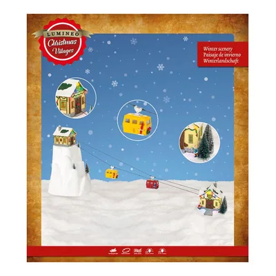  Escena navideña Aventuras en la Nieve, 31,5x32,5x53 cm, 16 luces – foto 3