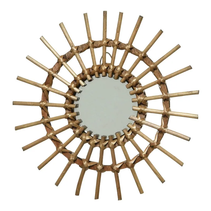 Decoris Espejo de mimbre 40 cm