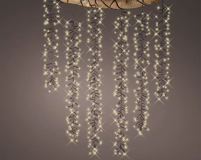 Lumineo Cortina cascada para árboles 8 funciones 200cm 480 leds – foto 2