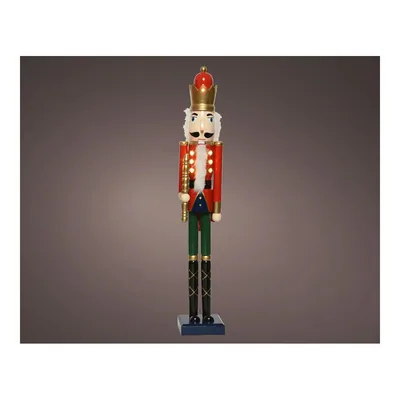 Cascanueces de madera con LED, 11x8,8x50 cm, 7 leds