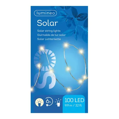Lumineo Guirnalda solar 9,9m 100 leds - 1 unidad – foto 3